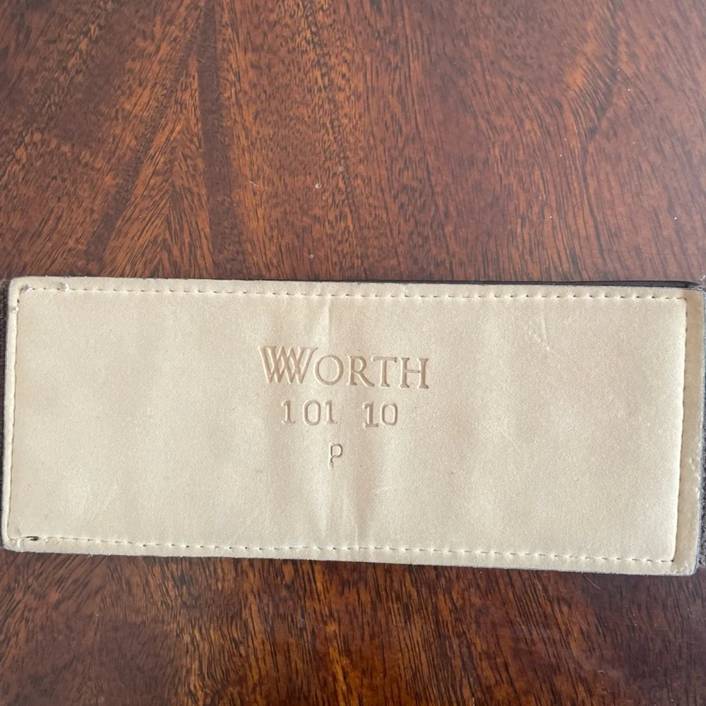Worth Brown And Brass Colored Geometric Waist Belt Size P (probably a XS)